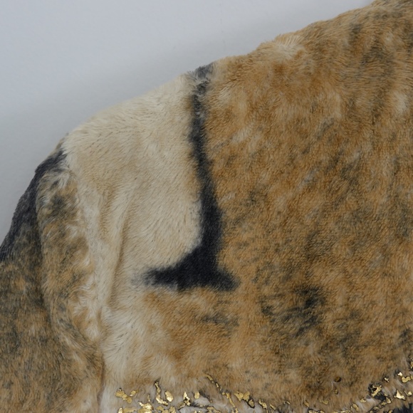 Faux Fur Cotton Blend Jacket Size S Italy designer Cappopera - Picture 10 of 15